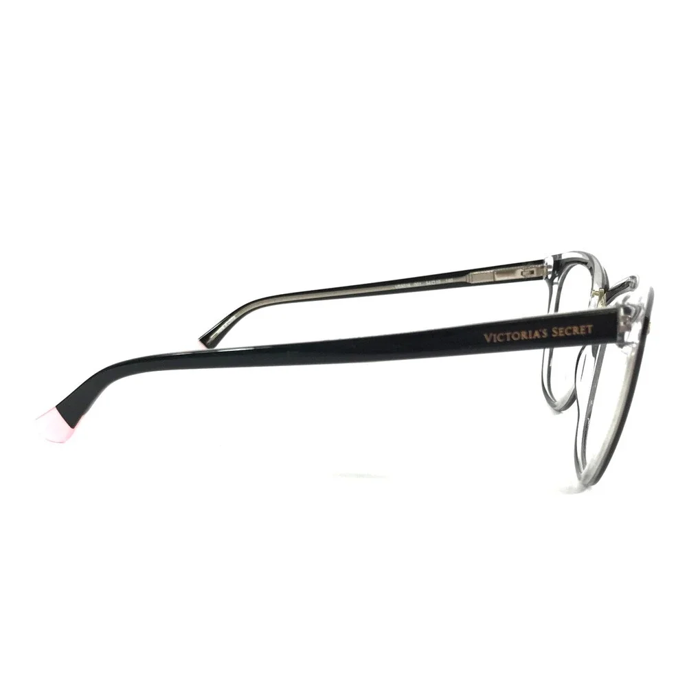 Victoria's Secret Eyeglasses Frames VS5016 001 Black on Clear Cat Eye 54-19-140